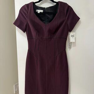NWT Purple Kay Unger Sheath Dress Size 2